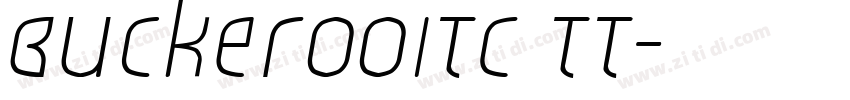 BuckerooITC TT字体转换